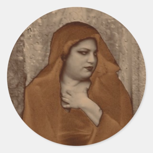 Pegatina Redonda El secreto de Calyspo (Anverso)