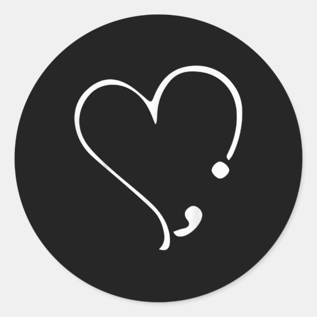 Pegatina Redonda El Semicollo También Será Salud Mental (Anverso)