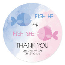 El sexo de Fish-he o Fish-she revela pegatinas