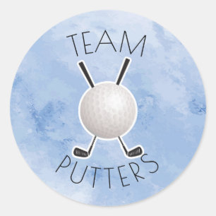 Pegatina Redonda El sexo de Putters o Pearls revela fiesta