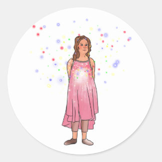 Pegatina Redonda El siguiente paso que desaparece Margie