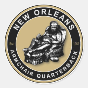 Pegatina Redonda EL SILLÓN QB - Nueva Orleans