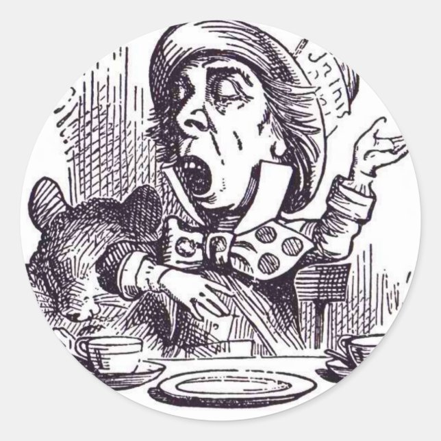 Pegatina Redonda El sombrío odio (Anverso)