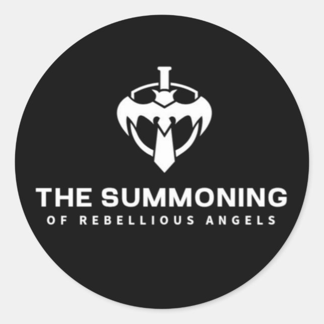 PEGATINA REDONDA EL SUMAMIENTO DE ÁNGELES REBELDES (Anverso)