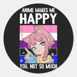 Pegatina Redonda El tabaco feliz día de San Valentín