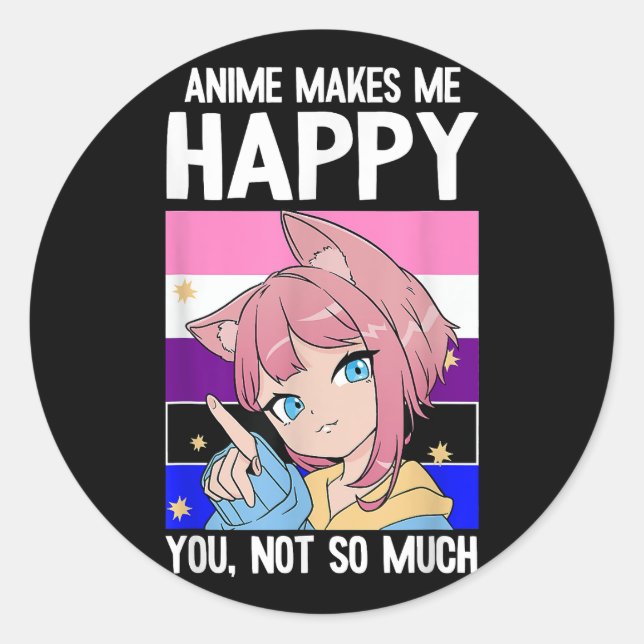 Pegatina Redonda El tabaco feliz día de San Valentín (Anverso)