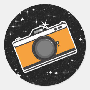 Pegatina Redonda El Tarot Místico del Fotógrafo Fotografía 