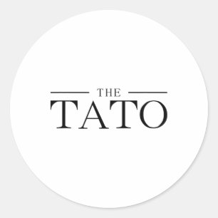 Pegatina Redonda El Tato: padre ucraniano de Ucrania
