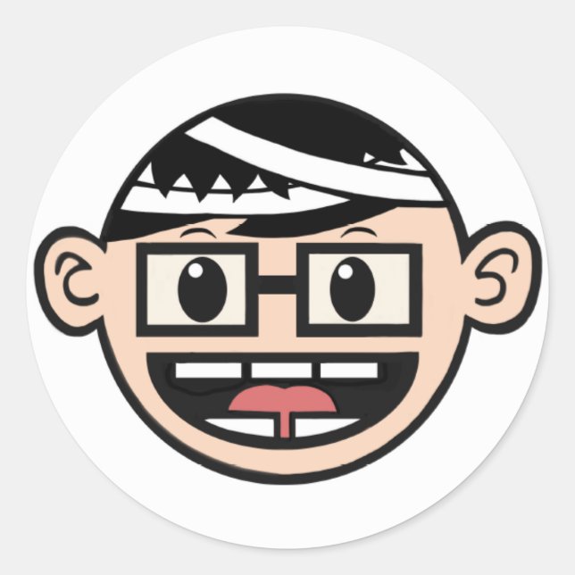 Pegatina Redonda El Ted Original (Anverso)