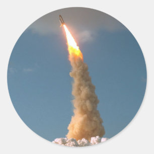 Pegatina Redonda El telescopio espacial de Hubble quita a la NASA