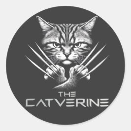 Pegatina Redonda El tema de la Halloween de Catverine