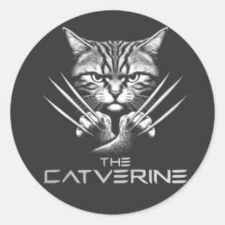 Pegatina Redonda El tema de la Halloween de Catverine