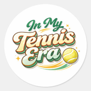 Pegatina Redonda El Tenis Es Mi Temporada Favorita – Diversión en e