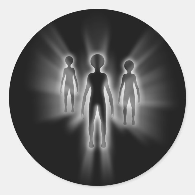 Pegatina Redonda El tercer tipo de secuestro (Anverso)