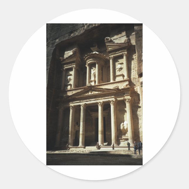 Pegatina Redonda El Tesoro, Petra (Anverso)