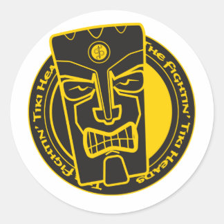 Pegatina Redonda El Tiki Heads B&Y