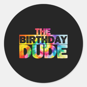 Pegatina Redonda El Tipo del Cumpleaños