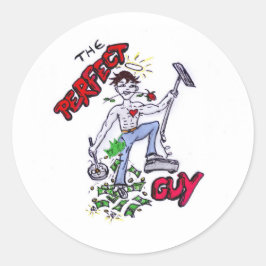 Pegatina Redonda El tipo perfecto