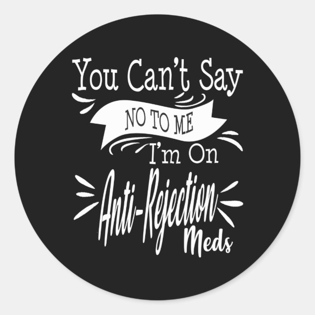 Pegatina Redonda El trasplante de órganos no puede decir que no hay (Anverso)