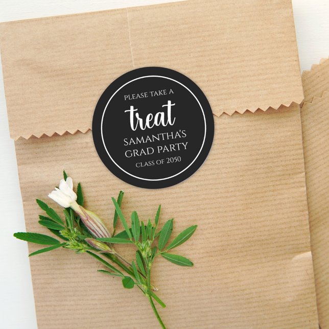 Pegatina Redonda El trato del partido de graduación favorece la per (Subido por el creador)