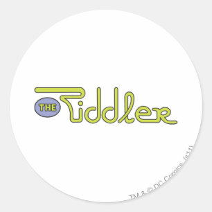 Pegatina Redonda El verde del logotipo de Riddler