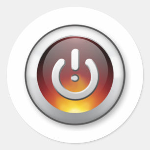 Pegatina Redonda El viejo recurso seguro con una torsión