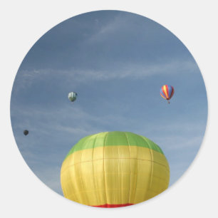 Pegatina Redonda ¡El volar encima del mundo! xlta