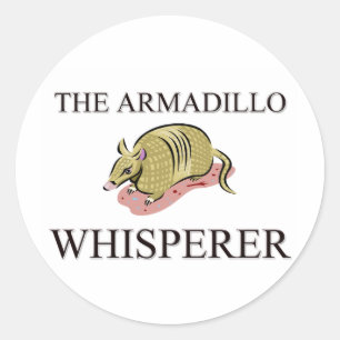 Pegatina Redonda El Whisperer del armadillo