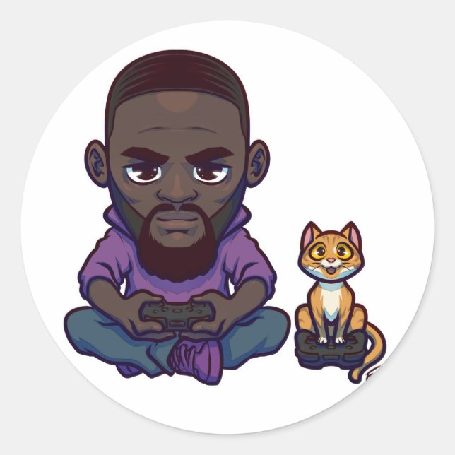 Pegatina Redonda El x pánico de Muggah (Anverso)