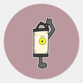 Pegatina Redonda El Yokai linterna, Chochin-obake,