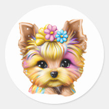 El yorkie dulce y adorable