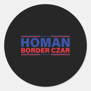 Pegatina Redonda El zar de la frontera homan Trump apoyo a las elec
