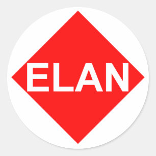 Pegatina Redonda elan aufkleber
