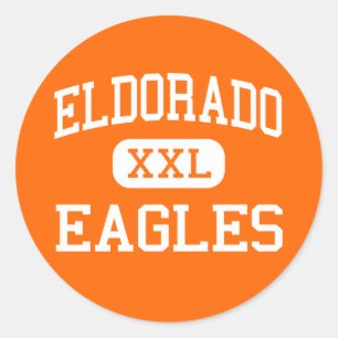 Pegatina Redonda Eldorado - Eagles - alto - Albuquerque New México
