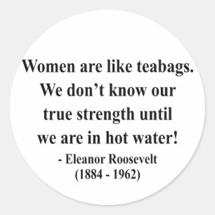 Pegatina Redonda Eleanor Roosevelt Cita 6a