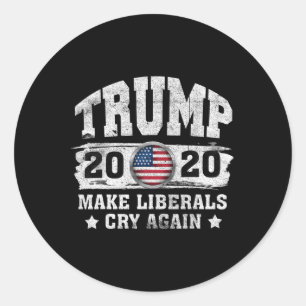 Pegatina Redonda Elección Trump 2020 Presidente Republicano Polític
