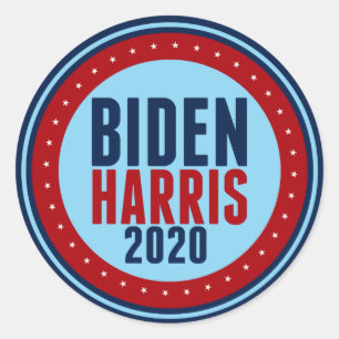 Pegatina Redonda Elecciones Biden Harris 2020