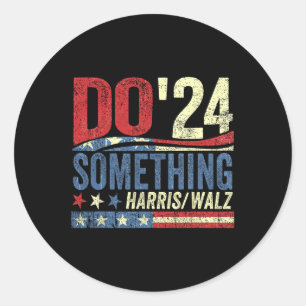 Pegatina Redonda Elecciones Kamala Harris 2024 - Michelle Obama lo 