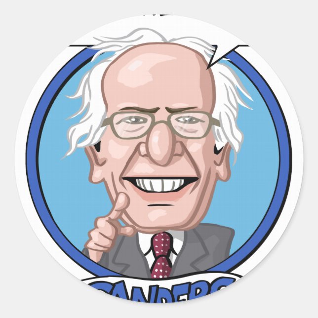 Pegatina Redonda Elecciones presidenciales de 2016 (Anverso)