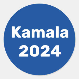 Pegatina Redonda Elecciones presidenciales de Kamala 2024