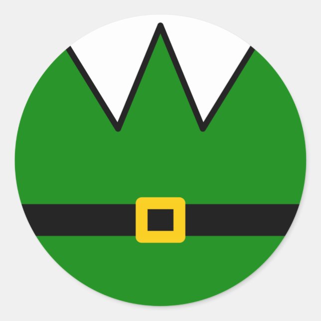 Pegatina Redonda elefante (Anverso)