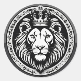 Pegatina Redonda "Elegancia arrolladora".