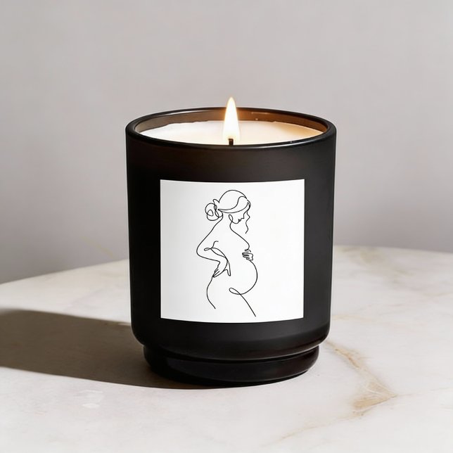 Pegatina Redonda Elegancia materna: mujeres embarazadas en línea de (Subido por el creador)