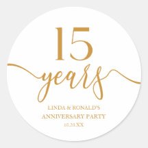 Elegante 15º aniversario Boda de Champagne