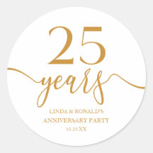 Elegante 25º aniversario Boda de Champagne