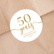 Elegante 50 aniversario Boda de Champagne