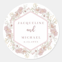 Elegante acuarela Foral Wildflower Clase Boda