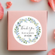 Elegante Agradecimiento de Boda Personalizado con 