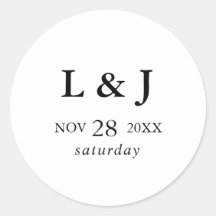 Elegante Boda de caligrafía moderna personalizada