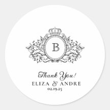 Elegante Boda de Monograma